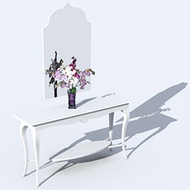 Console and Mirror 3D Object | FREE Artlantis Objects Download
